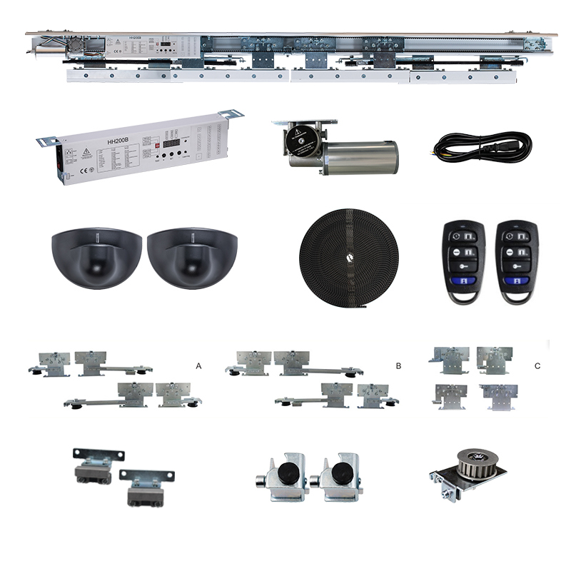 DTSC2000 Porta deslizante telescópica automática de alta qualidade Sensor inteligente Sistema de porta deslizante automática