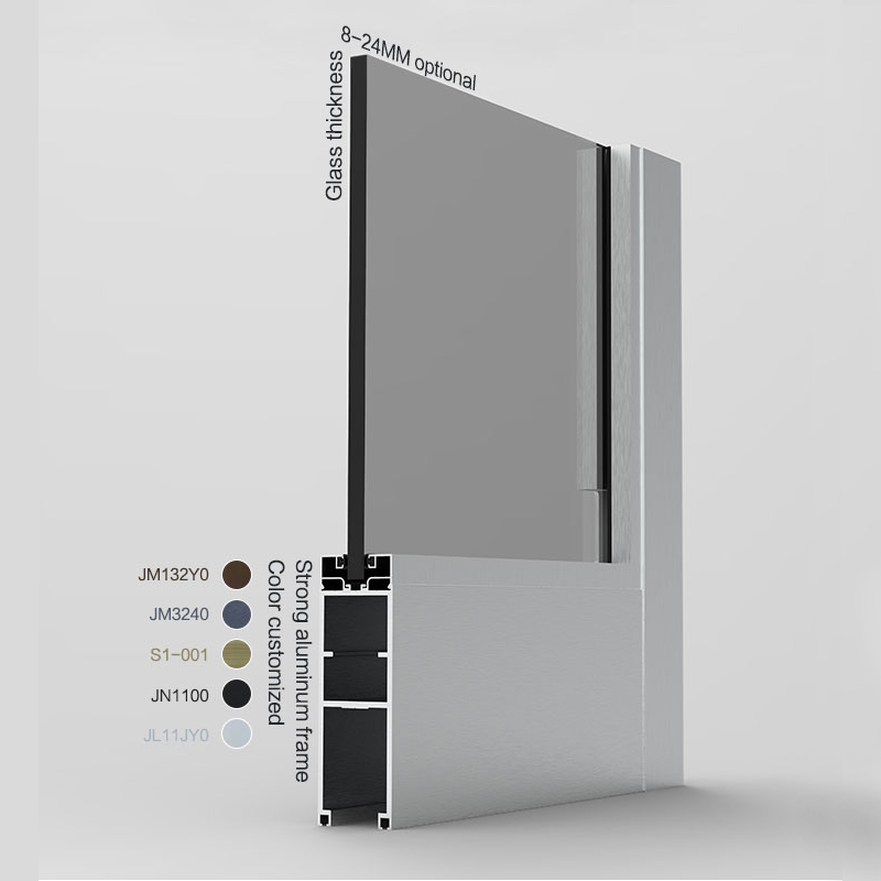 Pode ser empurrado para abrir Sistema de porta deslizante automática Breakout para entrada principal