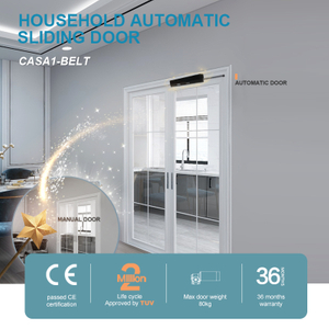 CASA1-belt Porta deslizante automática AC100-240V porta automática para casa Para cozinha e varanda mais perto de Ningbo Turtech 