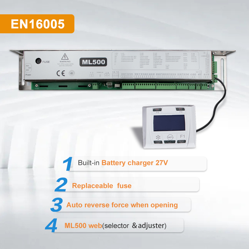 ML500 Sistema de motor de escova de porta de sensor de vidro elétrico