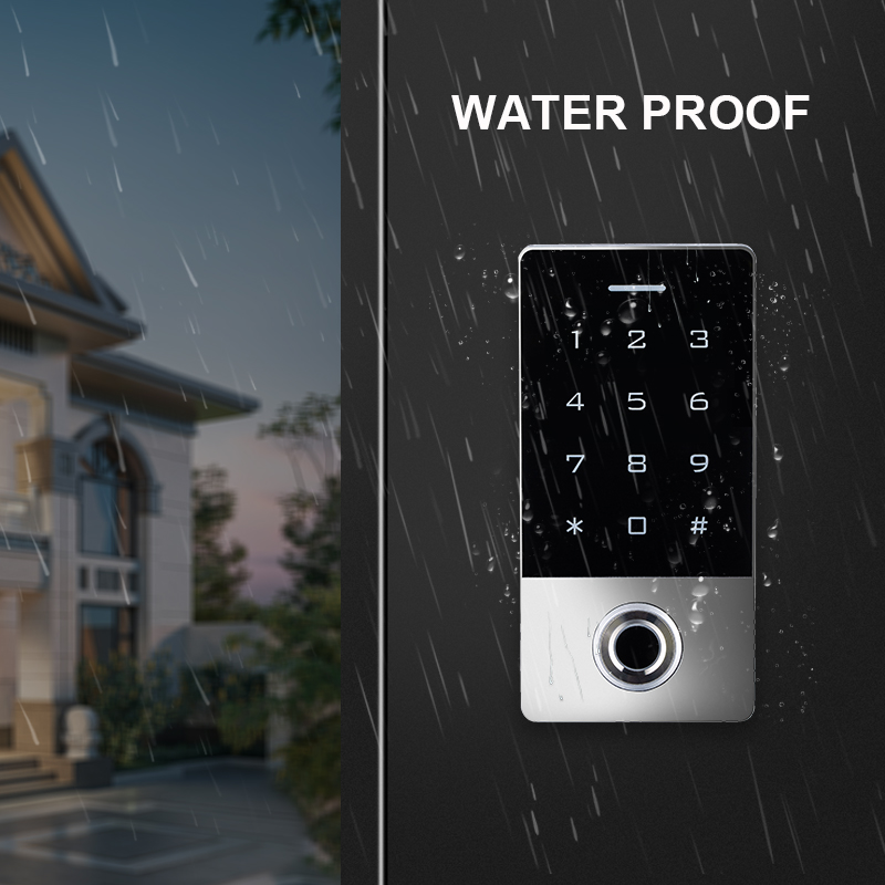 Teclado inoxidável de controle de acesso funcional à prova d'água para porta automática