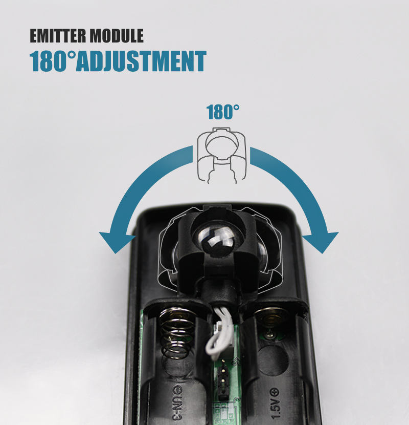 Fotocélula de bateria PT08-Y 12V para sensor de feixe de sensor de portão deslizante fotocélula